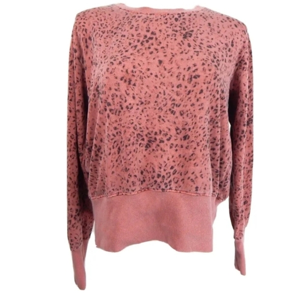 Sundry Red Leopard Sweatshirt - Picture 2 of 4